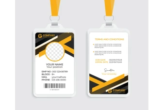 طرح کارت آویز گردنی، ای دی کارت و کارت شناسایی