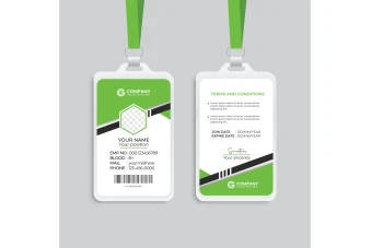 طرح کارت آویز گردنی، ای دی کارت و کارت شناسایی