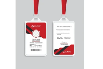 طرح کارت آویز گردنی، ای دی کارت و کارت شناسایی