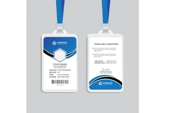 طرح کارت آویز گردنی، ای دی کارت و کارت شناسایی