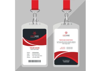 طرح کارت آویز گردنی، ای دی کارت و کارت شناسایی