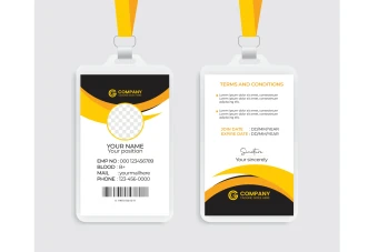 طرح کارت آویز گردنی، ای دی کارت و کارت شناسایی