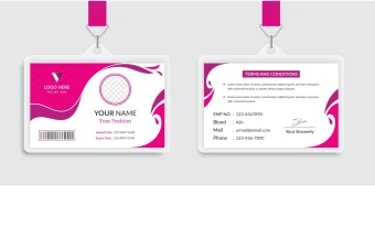 طرح کارت آویز گردنی، ای دی کارت و کارت شناسایی