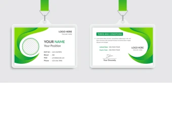 طرح کارت آویز گردنی، ای دی کارت و کارت شناسایی