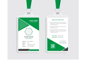 طرح کارت آویز گردنی، ای دی کارت و کارت شناسایی