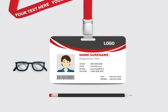 طرح کارت آویز گردنی، ای دی کارت و کارت شناسایی