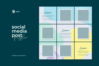 فایل لایه باز قالب پست و استوری اینستاگرام