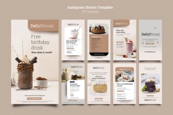 فایل لایه باز قالب پست و استوری اینستاگرام