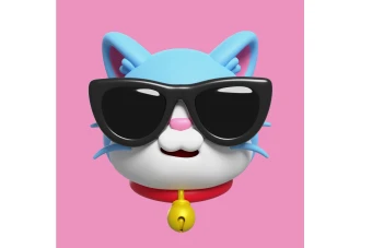 تصویر سه بعدی نماد ایموجی