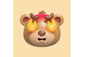 تصویر سه بعدی نماد ایموجی