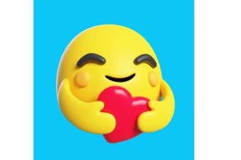 تصویر سه بعدی نماد ایموجی