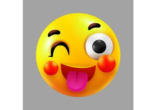 تصویر سه بعدی نماد ایموجی