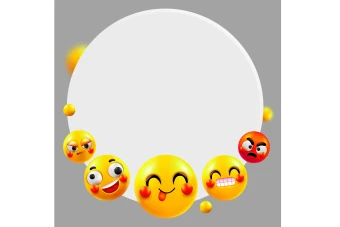 تصویر سه بعدی نماد ایموجی