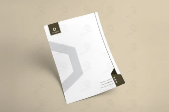 طرح لایه باز سربرگ شرکتی و اداری مدل 1008