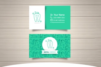 دانلود وکتور لایه باز کارت ویزیت دندانپزشکی ایلاستریتور