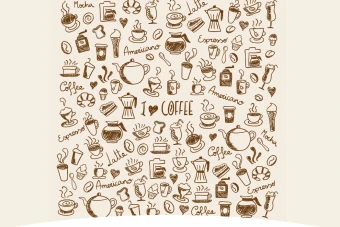 دانلود وکتور لایه باز آیکن های کافی شاپ ایلاستریتور