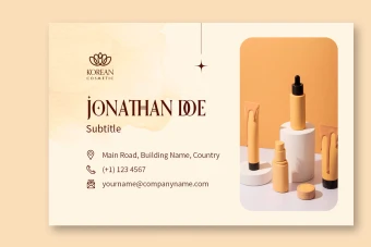 کارت ویزیت لایه باز سالن زیبایی