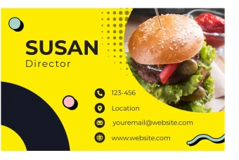 کارت ویزت لایه باز فست فود