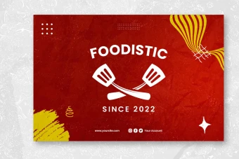 کارت ویزیت لایه باز فست فود