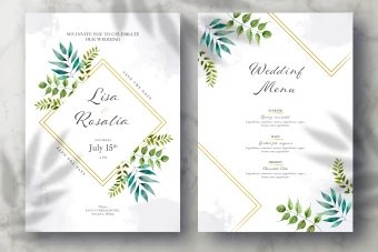 فایل لایه باز مخصوص کارت پستال، کارت دعوت و کارت عروسی