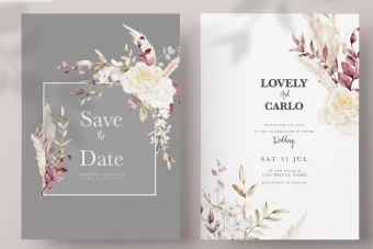 فایل لایه باز مخصوص کارت پستال، کارت دعوت و کارت عروسی