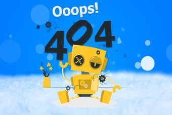 قالب لایه باز صفحه 404 آبی