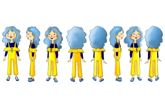 مدل شیت کاراکتر دختر