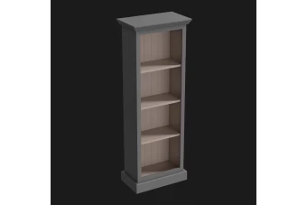 مدل سه بعدی قفسه کتابخانه