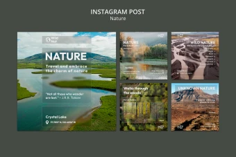 پست های اینستاگرام کاوش در طبیعت