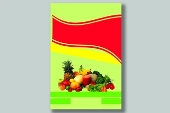 قالب پس زمینه میوه فروشی و تره بار