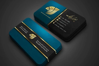 کارت ویزیت معمار ساختمان طلایی سبز / دانلود قالب طراحی کارت ویزیت مشاور املاک و مستغلات و ساختمان طرح طلای سبز یشمی با فرمت فتوشاپ قابل ویرایش و لایه باز