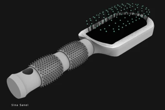 مدل سه بعدی برس مو