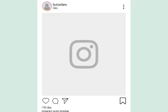 فایل لایه باز قالب پست اینستاگرام