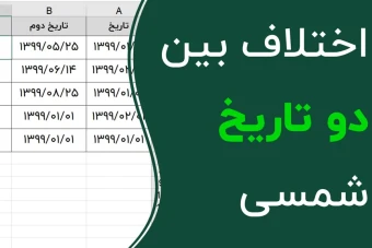 اکسل آماده تبدیل تاریخ شمسی به سال