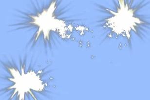 حرکت و گردش سه نور متحرک خیره کننده درصفحه