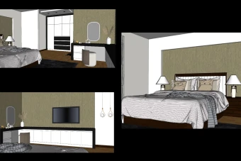 فایل اسکچاپ اتاق خواب مستر