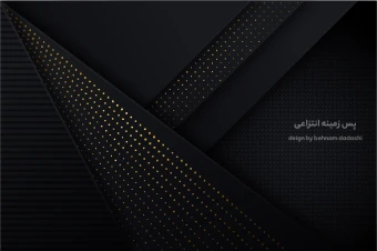 وکتور پس زمینه انتزاعی لاکچری طلایی