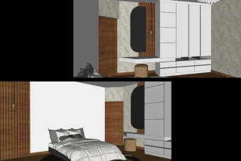 فایل اسکچاپ اتاق خواب