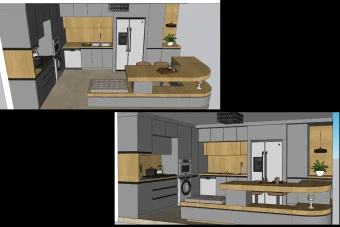 فایل اسکچاپ آشپزخانه مدرن