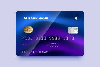 فایل لایه باز کارت بانکی و اعتباری