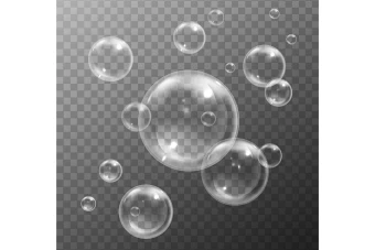 طرح لایه باز حباب صابون قابل ویرایش