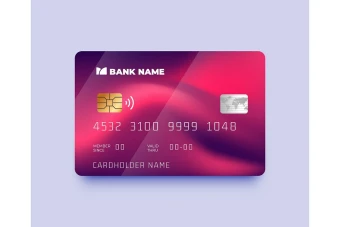 فایل لایه باز کارت بانکی و اعتباری قابل ویرایش