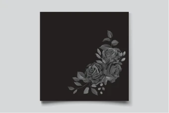 قالب لایه باز برای عرض تسلیت مناسب برای پست و تهیه کارت چاپی به همراه عکس قالب برای ویرایش در گوشی