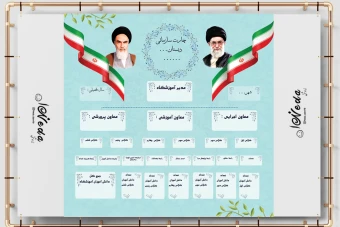 فایل لایه باز چارت سازمانی مدارس ابتدایی