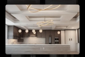 صحنه اماده آشپزخانه