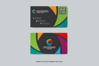 طرح لایه باز کارت ویزیت عکاسی