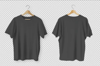 دانلود فایل لایه باز تیشرت مشکی برای فتوشاپ و ایلاستریتور