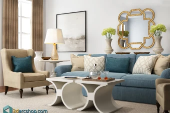 مدل سه بعدی نشیمن