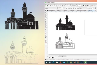 وکتور لایه باز حرم