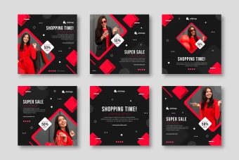 فایل لایه باز قالب پست اینستاگرام